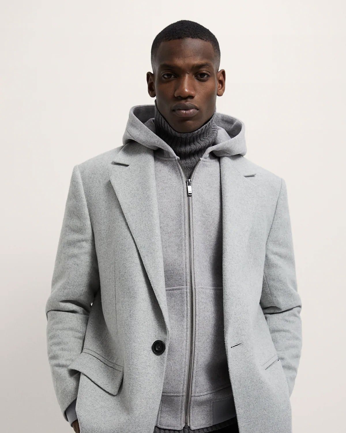 Comfort Fit Wool Blend Blazer